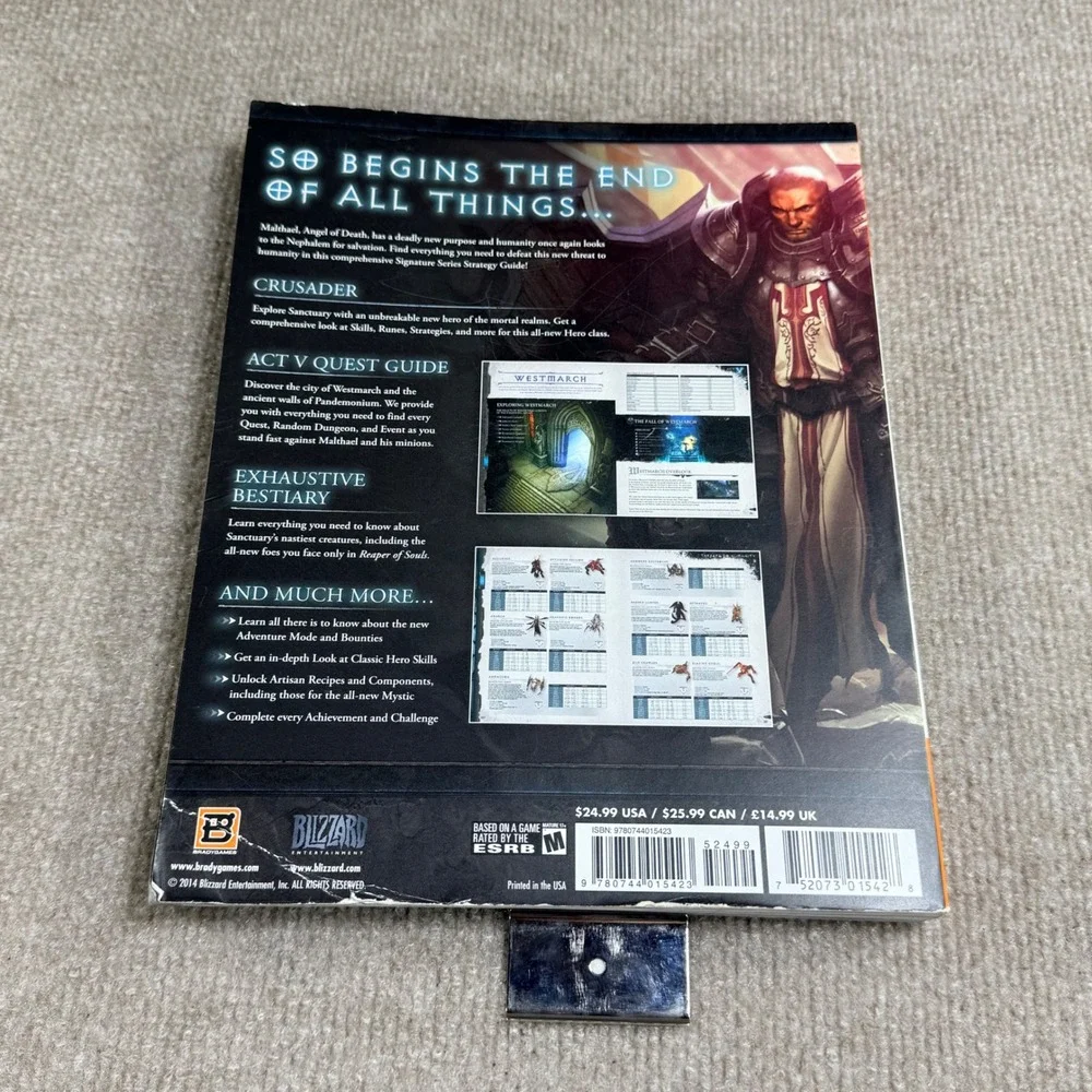 BradyGames Diablo III Reaper‎ of Souls Signature Series Strategy Guide PC Mac